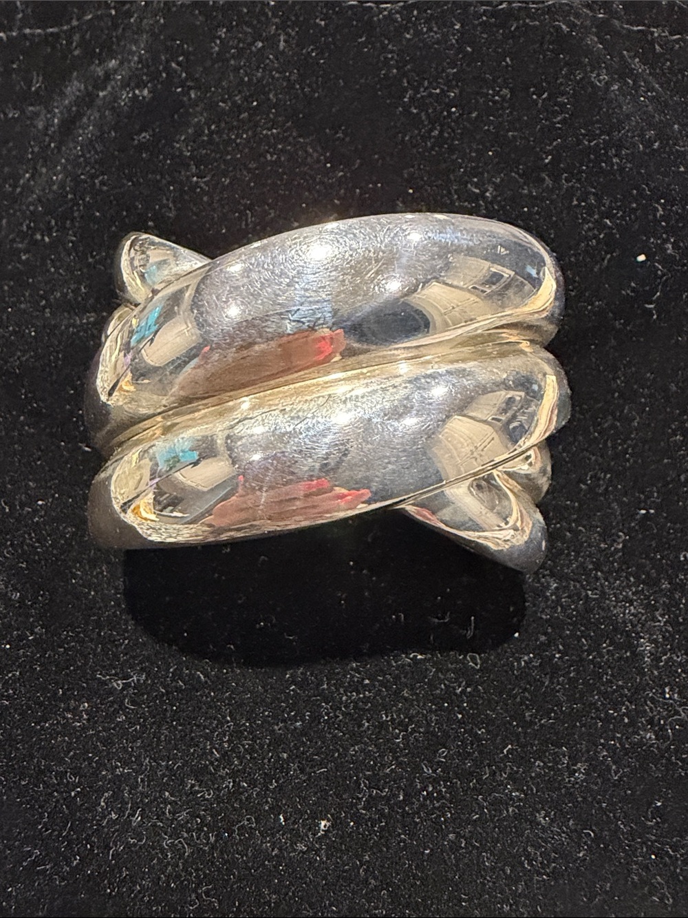 Chunky sterling silver bracelet